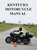 Cover of the Kentucky Motorcycle Manual featuring a motorcyclist navigating a cone course.